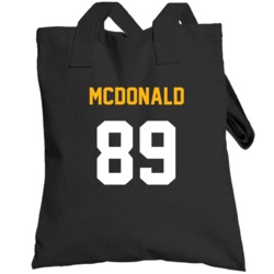 Vance Mcdonald # 89 Jersey Back Pittsburgh Football Team Fan For Black