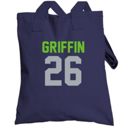 Shaquill Griffin # 26 Jersey Back Seattle Football Team Fan For Navy T