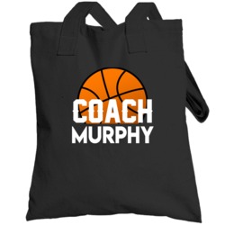 Coach Basketball Name Customizable Totebag