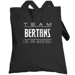 Davis Bertans Live Love San Antonio Basketball Team Fan Sports Totebag