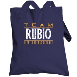 Ricky Rubio Live Love Utah Basketball Team Fan Sports Totebag
