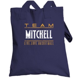 Donovan Mitchell Live Love Utah Basketball Team Fan Sports Totebag
