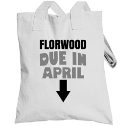 Due In April Last Name Maternity Totebag