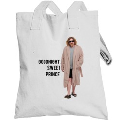The Big Lebowski The Dude In Robes Goodnight Sweet Prince Quote Toteba