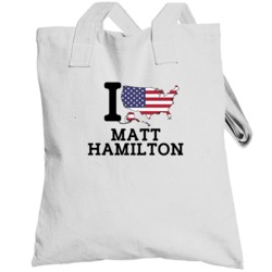 Matt Hamilton Curling I Heart Love Usa Winter Olympic Athlete Fan Tote