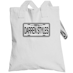 100 Percent Name License Plate Customizable Totebag