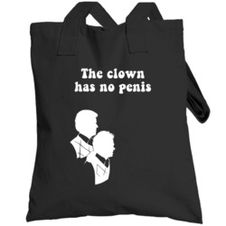 The Clown Has No Penis Step Brothers Movie Silhouette Quote Totebag