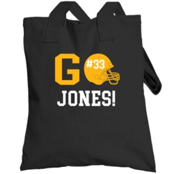 Go Player Aaron Jones Green Bay Football Team Fan Totebag