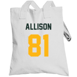 Jersey Back Geronimo Allison Green Bay Football Team Fan For White Tot