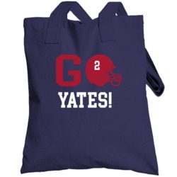 Go Player Tj Yates Houston Football Team Fan Totebag