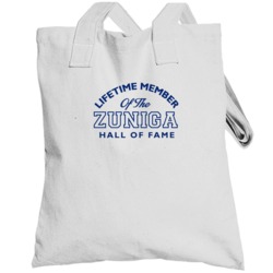 Zuniga Lifetime Member Of The Hall Of Fame Name Totebag