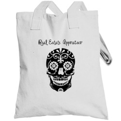Real Estate Appraiser Skull Design Cool Totebag