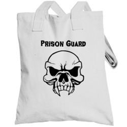 Prison Guard Skull Design Mens Totebag