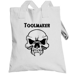 Toolmaker Skull Design Mens Totebag