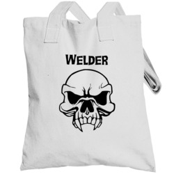 Welder Skull Design Mens Totebag