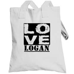 Love Logan First Name Totebag