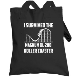 I Survived The Magnum Xl-200 Roller Coaster Fan Totebag