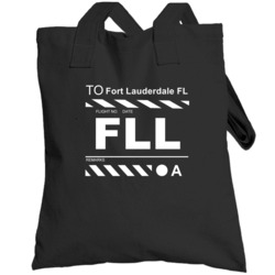 Flight To Fort Lauderdale Fl Fll Airport Ticket Totebag