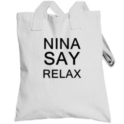 Nina Say Relax Frankie Goes To Hollywood Parody Totebag