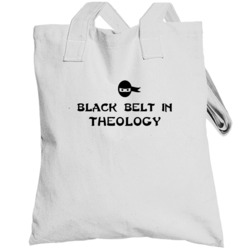 Black Belt In Theology School Subject Totebag