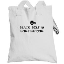Black Belt In Engineering School Subject Totebag