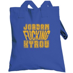 Jordan Fcking Kyrou St Louis Hockey Player Sports Fan Cool Totebag
