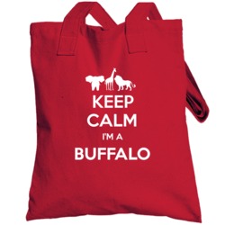 Keep Calm Im Buffalo Funny Zoo Animal Totebag