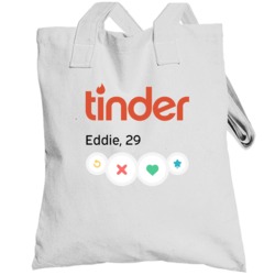 Tinder Customizable Dating App Totebag