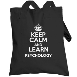 Psychology Keep Calm And Learn School Subject Totebag