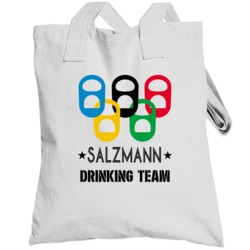 Drinking Team Olympic Ring Beer Tab Games Customizable Totebag