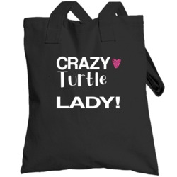 Turtle Crazy Animal Lady Totebag