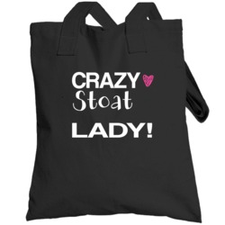 Stoat Crazy Animal Lady Totebag