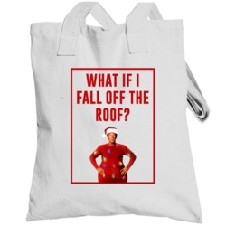 Fall Off The Roof The Santa Clause Retro Christmas Movie Quote Poster 