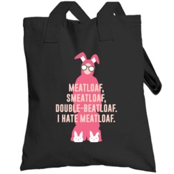 Meatloaf Christmas Story Retro Movie Quote Bunny Costume Totebag