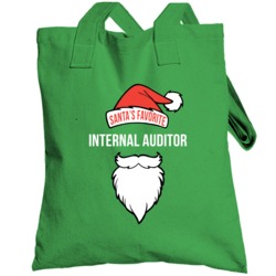 Internal Auditor Santas Favorite Cute Occupation Christmas Totebag