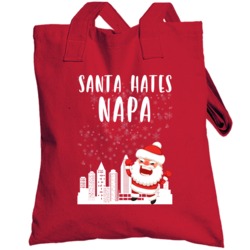 Santa Hates Napa Cute Christmas Totebag