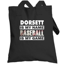 Name Is My Name Baseball My Game Cool Sports Customizable Totebag