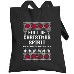 Full Of Christmas Spirit Labatt Blue Ugly Sweater Funny Holiday Gift T