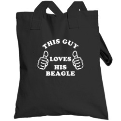 This Guy Loves His Beagle Totebag