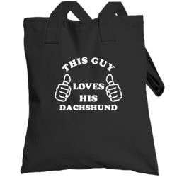 This Guy Loves His Dachshund Totebag