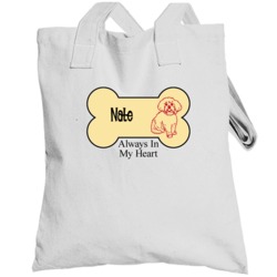 Nate Always In My Heart  Bichon Frise Totebag