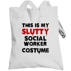 Social Worker Slutty Costume Halloween Occupation Totebag