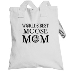 Moose Worlds Best Mom Animal Totebag