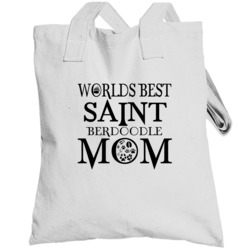 Saint Berdoodle Worlds Best Mom Totebag