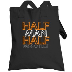 Half Man Half Parrotlet Funny Animal Totebag