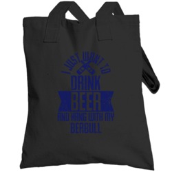 Beabull I Just Want To Drink Beer With My  Pet Lover Men's Totebag