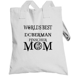 Doberman Pinscher Worlds Best Mom Totebag