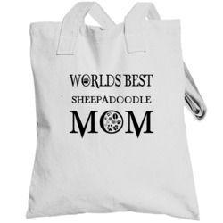 Sheepadoodle Worlds Best Mom Totebag