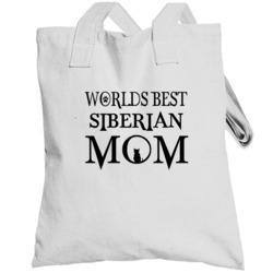 Siberian Worlds Best Mom Cat T Shirts Totebag