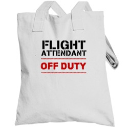 Flight Attendant Off Duty Occupation Totebag